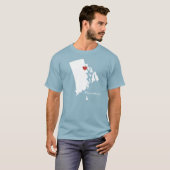 I Heart Rhode Island - Customizable City T-Shirt (Front Full)