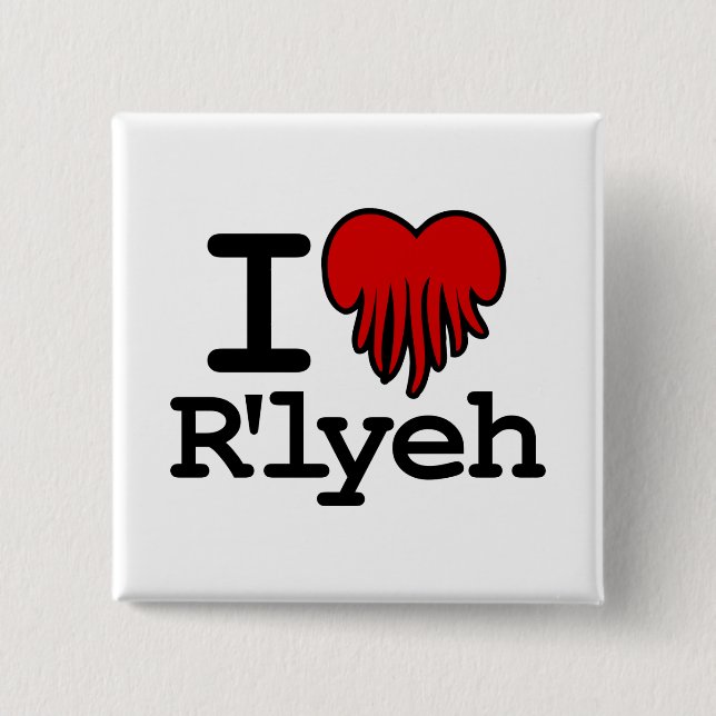I Heart R'lyeh Pinback Button (Front)