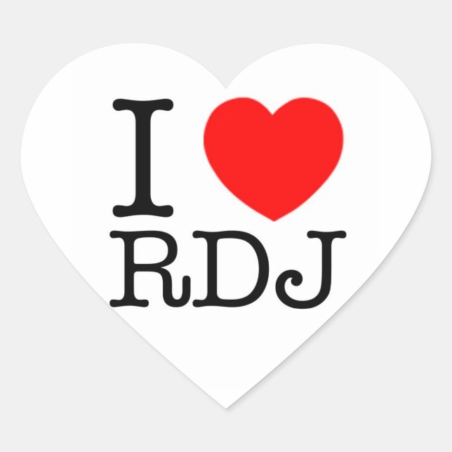 I Heart Robert Downey Jr. sticker (Front)