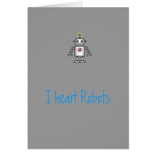 I heart Robots Cards (Front)