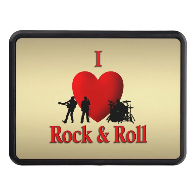 I Heart Rock & Roll Hitch Cover 2 (Front)