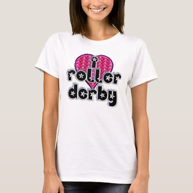 I heart roller derby T-Shirt (Front)