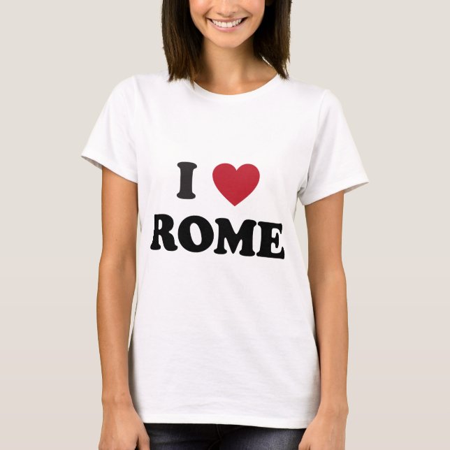 I Heart Rome Italy T-Shirt (Front)