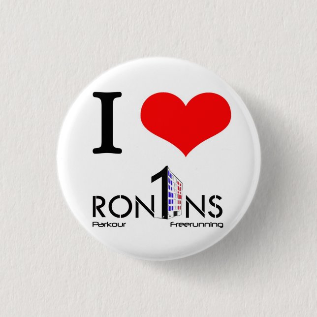 I heart ron1ns button (Front)