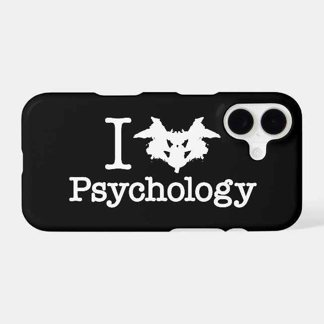 I Heart (Rorschach Inkblot) Psychology Case-Mate iPhone Case (Back (Horizontal))