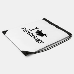 I Heart (Rorschach Inkblot) Psychology Drawstring Bag