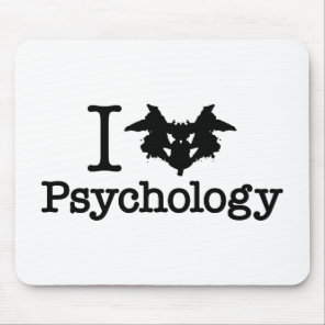 I Heart (Rorschach Inkblot) Psychology Mouse Pad