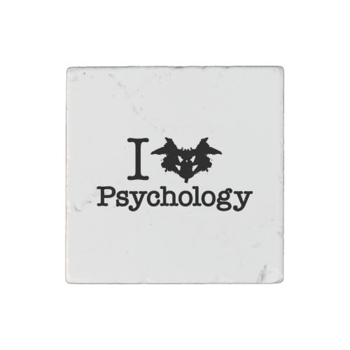 I Heart Rorschach Inkblot Psychology Stone Magnet