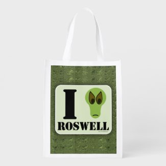 I Heart Roswell Fun Alien Logo Design