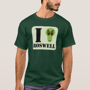 I Heart Roswell Fun Alien Logo Design T-Shirt
