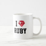 I Heart Ruby Geek Mug at Zazzle