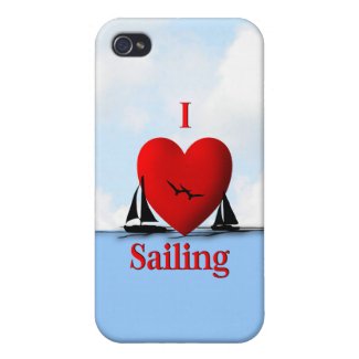 I Heart Sailing ... iPhone 4 Case iPhone 4 Cover