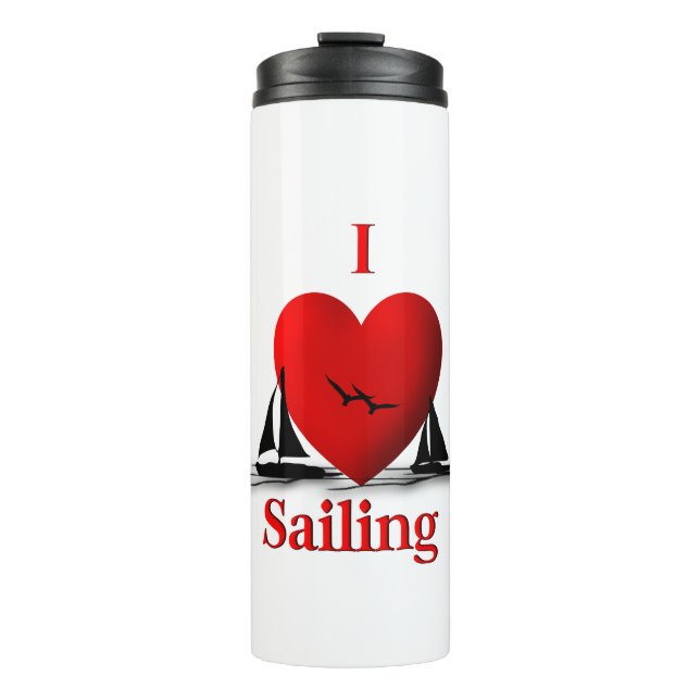 I Heart Sailing Thermal Tumbler (Front)