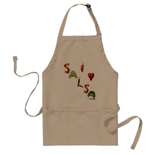 I Heart Salsa Adult Apron (Front)