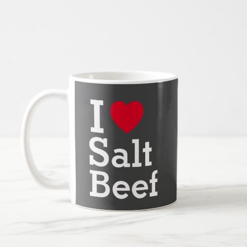 I heart Salt Beef with Newfoundland flag Coffee Mug