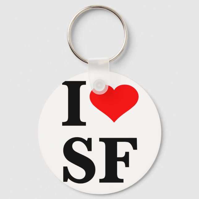 I Heart San Francisco Keychain (Front)