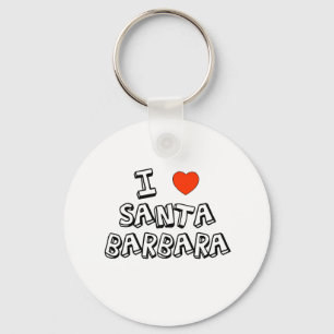 I Heart Santa Barbara Keychain