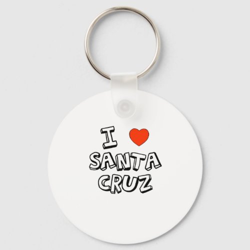 I Heart Santa Cruz Keychain