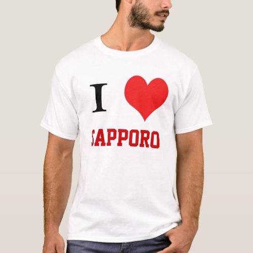 i heart  Sapporo T_Shirt