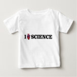 I Heart Science Baby T-shirt at Zazzle