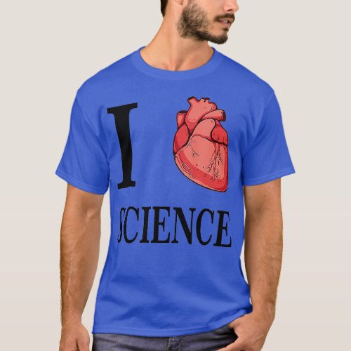 I Heart Science Love Biology Anatomy anatomical ca T_Shirt