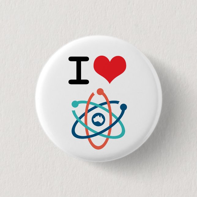 I Heart Science - Pinback Button (Front)