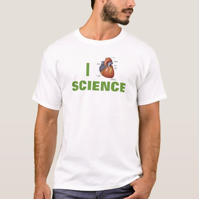 I Heart Science T-Shirt (Front)