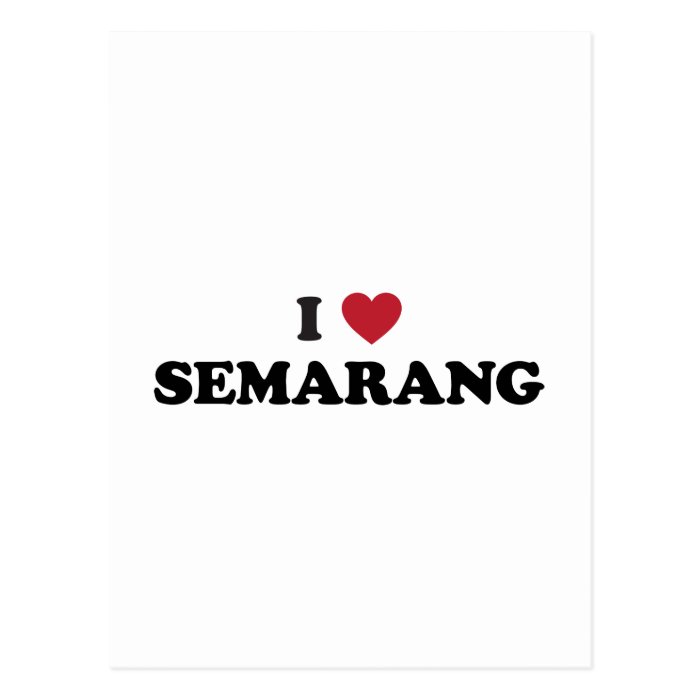 I Heart Semarang Indonesia Postcard