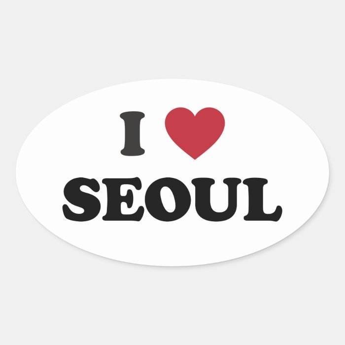 I Heart Seoul South Korea Stickers