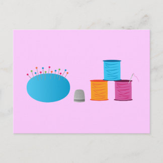 I Heart Sewing Postcard