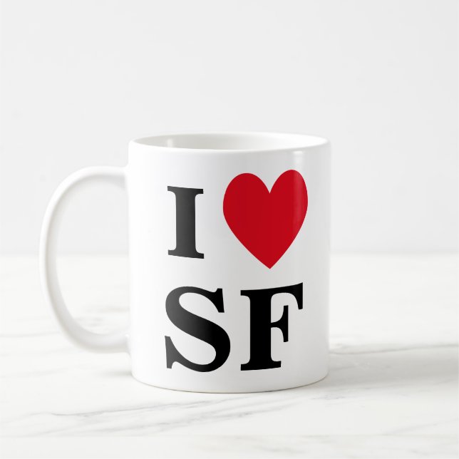 I Heart SF Mug (Left)