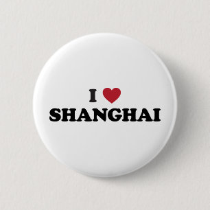 I Heart Shanghai China Pinback Button