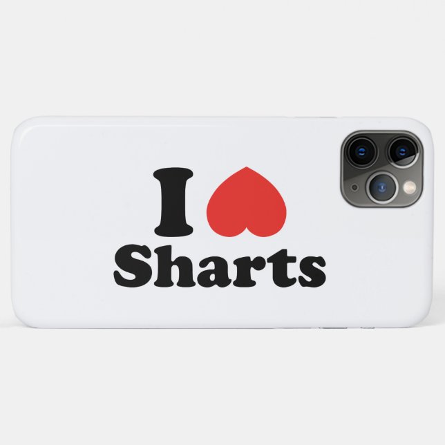 I Heart Sharts Case-Mate iPhone Case (Back (Horizontal))