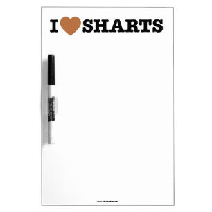 I Heart Sharts Dry-Erase Board