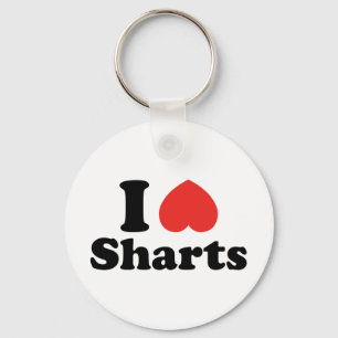 I Heart Sharts Keychain