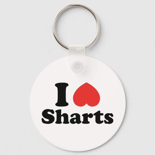 I Heart Sharts Keychain (Front)