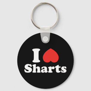 I Heart Sharts Keychain