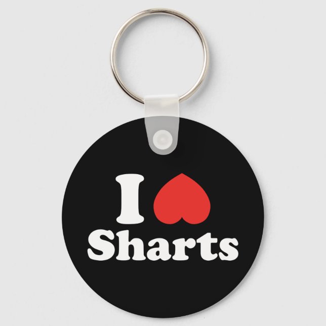 I Heart Sharts Keychain (Front)