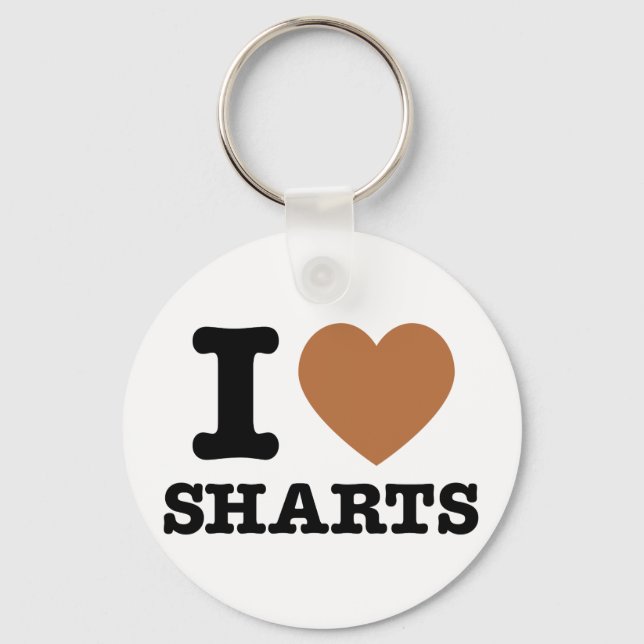 I Heart Sharts Keychain (Front)