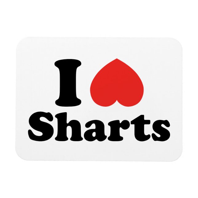 I Heart Sharts Magnet (Horizontal)