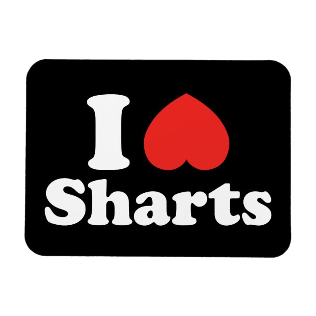 I Heart Sharts Magnet (Horizontal)