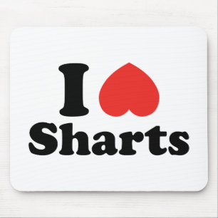 I Heart Sharts Mouse Pad