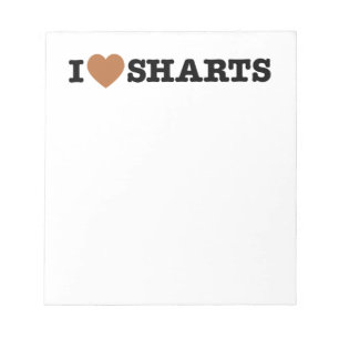I Heart Sharts Notepad