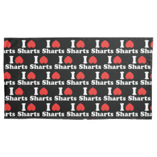 I Heart Sharts Pillow Case