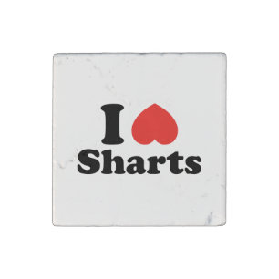I Heart Sharts Stone Magnet