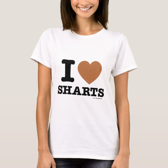 I Heart Sharts T-Shirt (Front)