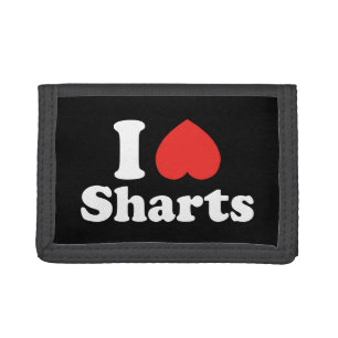 I Heart Sharts Trifold Wallet