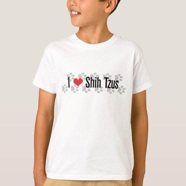 I (heart) Shih Tzus T-Shirt (Front)