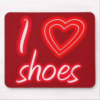 I Heart Shoes Mouse Pad by tommstuff at Zazzle