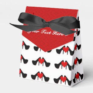 I Heart Shoes Pattern Favor Box